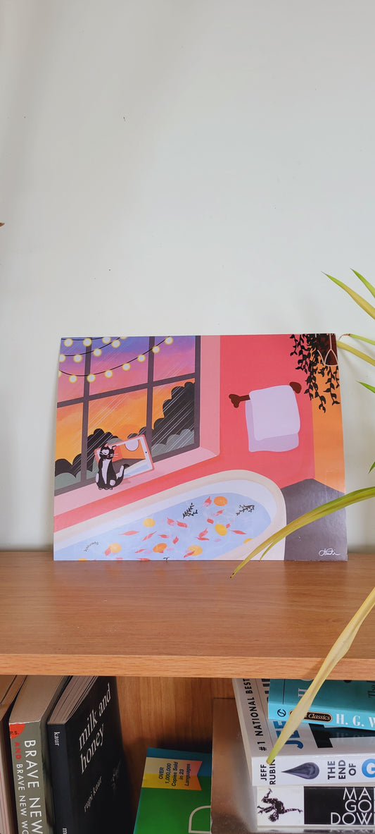 Summer Bath Art Print