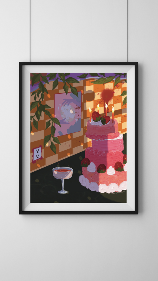 Red Frosting Art Print