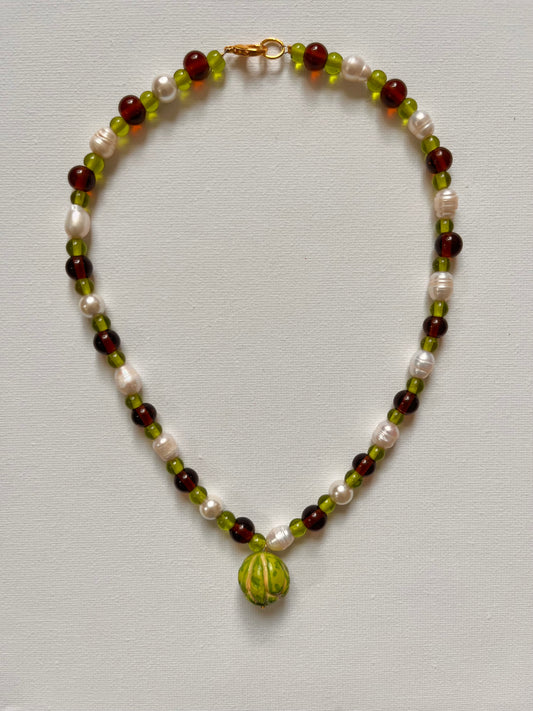 Custard Apple Pearl Necklace