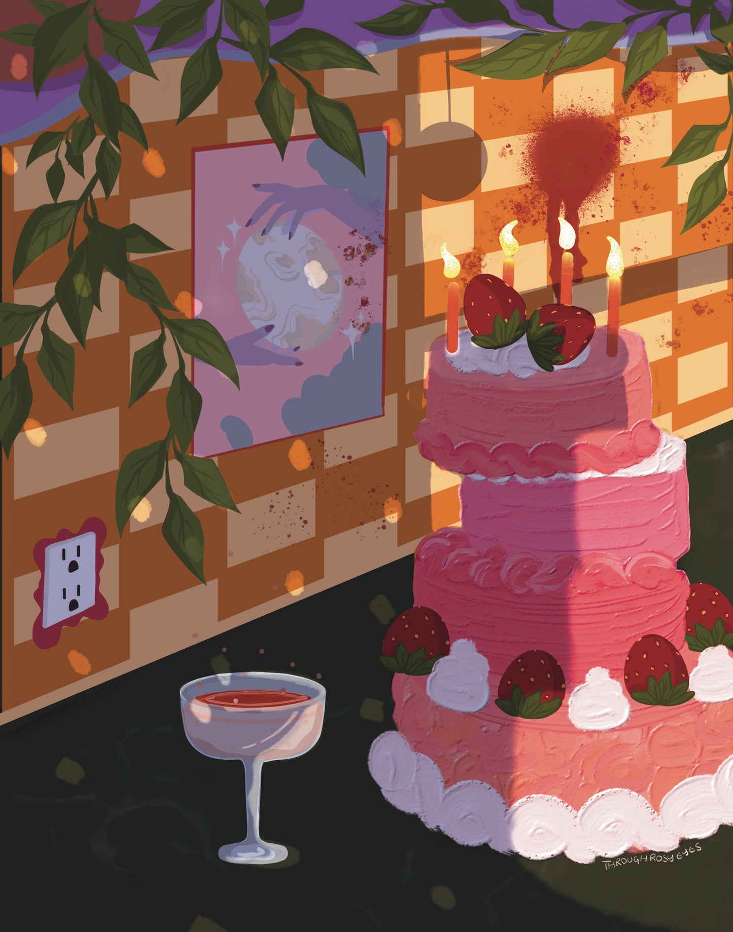 Red Frosting Art Print