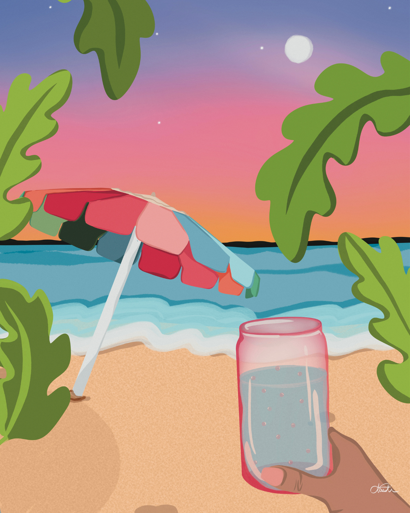 Summer Drink Art Print