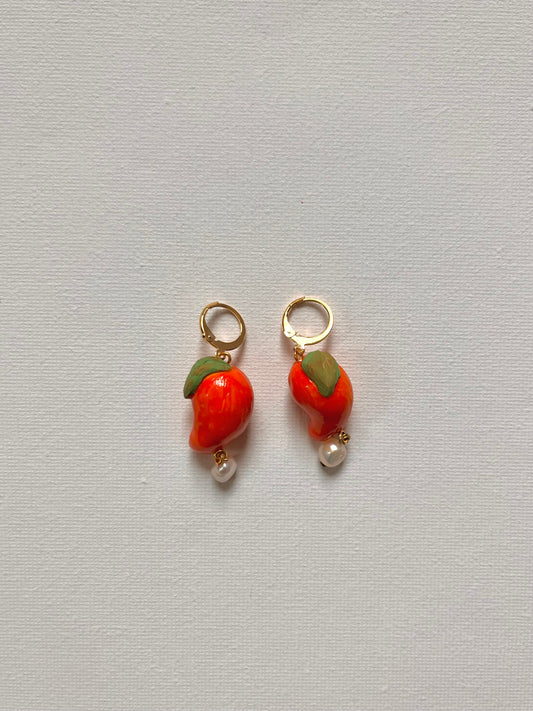 Mango Pearl Earrings