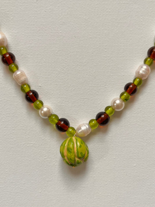 Custard Apple Pearl Necklace