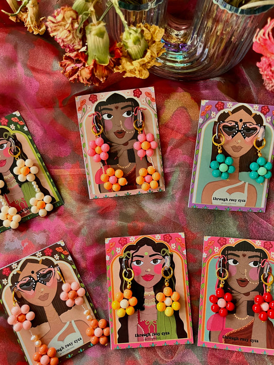 Phool (flower) Earrings