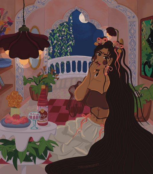 Gulabi Rasmalai Art Print