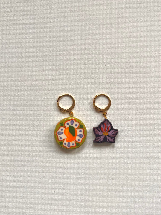 Saffron Kulfi Earrings